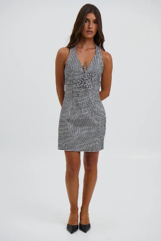 Sherene Halter Dress Black