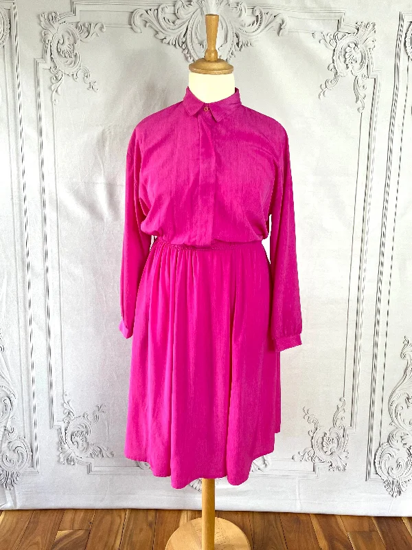 1980s Kay Brandon Shirtwaister Dress