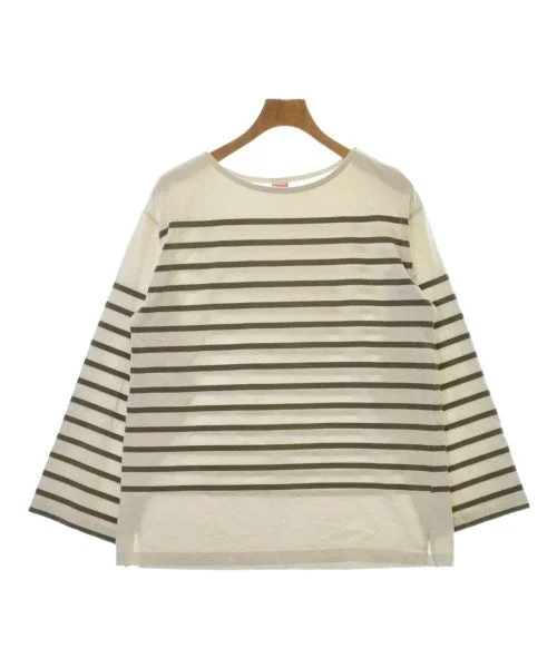 Healthknit Tee Shirts/Tops Stylish Split-Hem Short Shirt