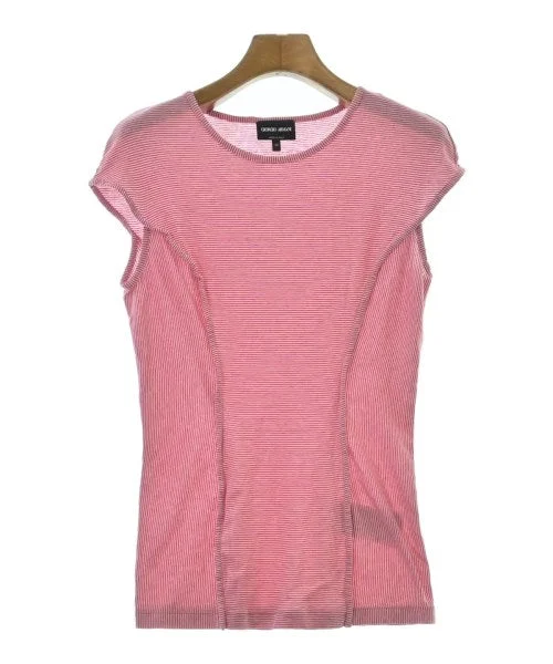 GIORGIO ARMANI Tee Shirts/Tops Fashionable Pleated Short Shirt