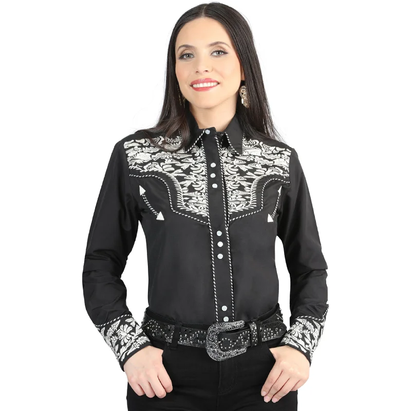 Black Cowgirl Shirts Stylish Casual Short Tee