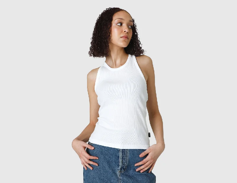 Carhartt WIP Women's Porter A-Shirt / White Comfortable Flowing Short Sleeve