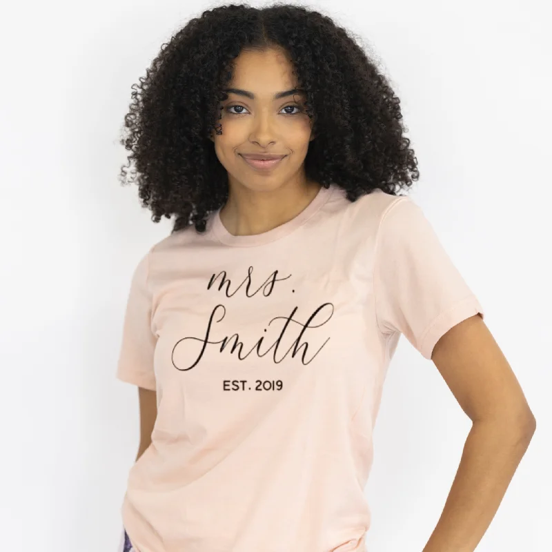 The Custom Mrs Shirt Elegant Lace Short Sleeve