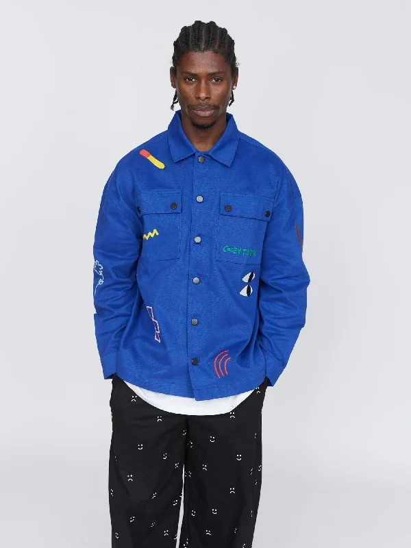 Feeling Arty Overshirt Comfortable Loose Short Sleeve