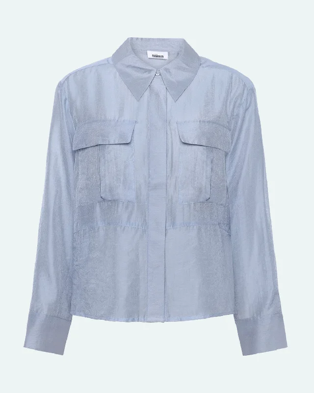 Kiras 3728 Shirt - Winter Sky Cozy Summer Short Shirt