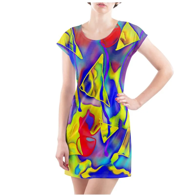 Ladies Tunic T Shirt Fashionable Tied Short Sleeve