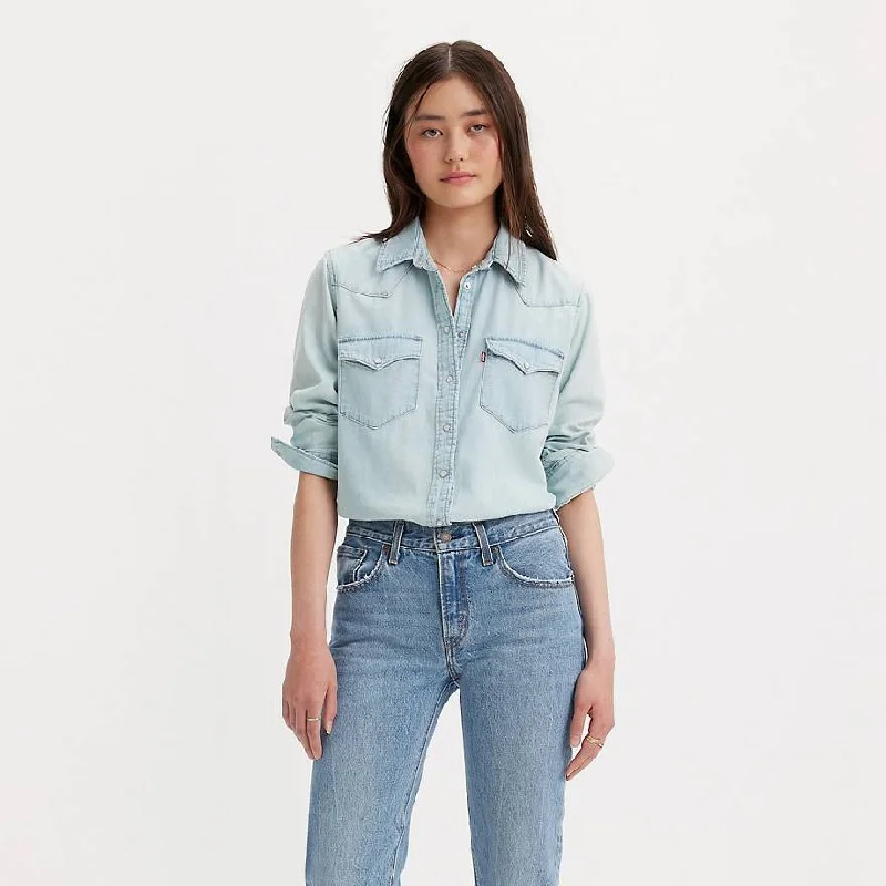Levi Ultimate Western Denim Shirt - SMALL TALK Casual Oversized Short Shirt