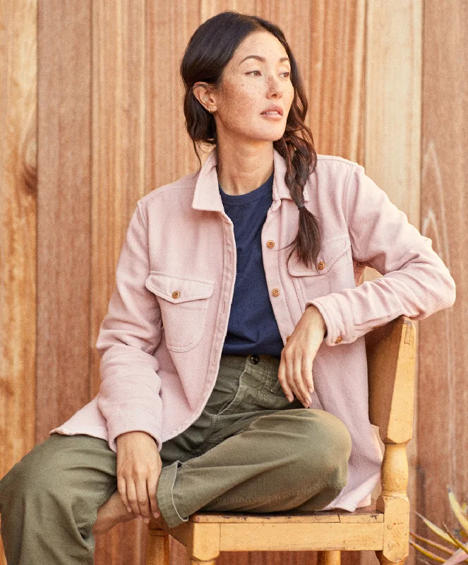 Outerknown Chroma Blanket Shirt - PINK MOMENT Casual Button-Up Short Tee