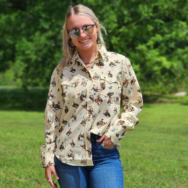 Cruel Girl Rodeo Pearl Snap Shirt Soft Silk Short Sleeve