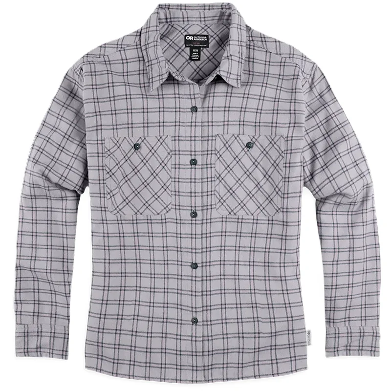 Women's Feedback Light Flannel Shirt Modern Short Sleeve Top