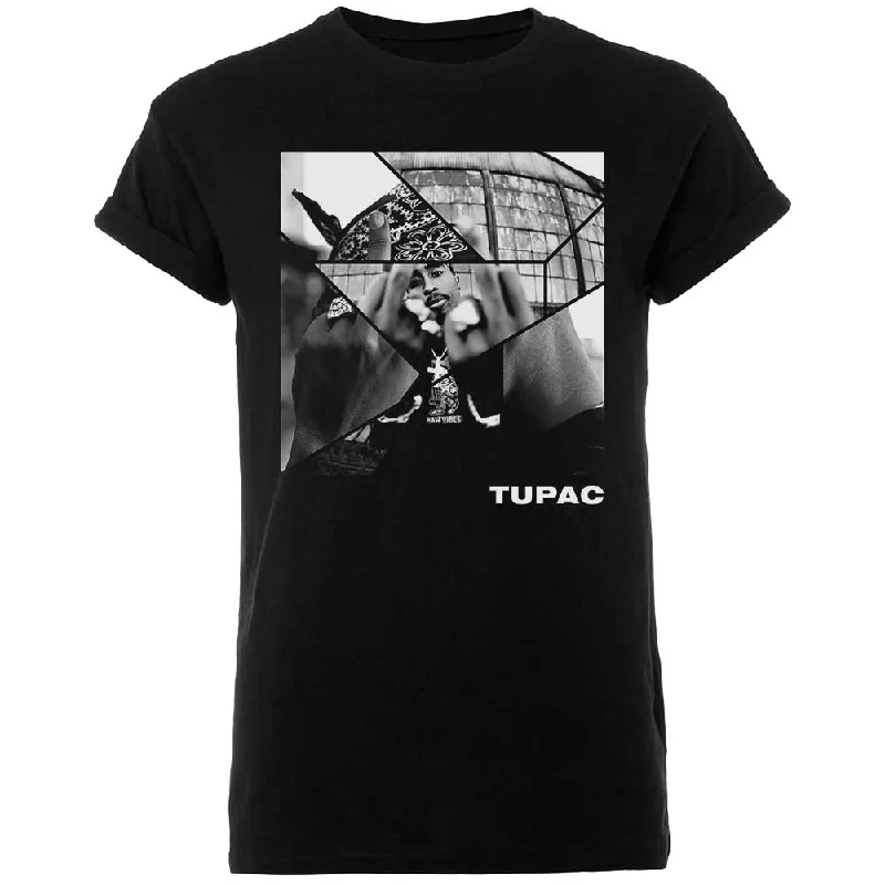 Tupac | Official Band T-Shirt | Broken Up Chenille Blend Fleece Blend Nylon Blend