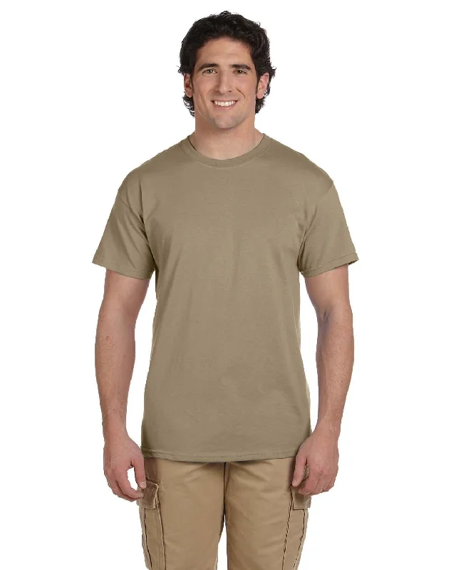 Fruit of the Loom 100% Cotton T-Shirt | Khaki Spandex Blend Rayon Blend Denim Blend