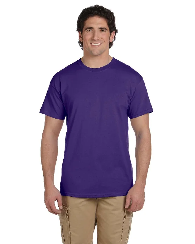 Fruit of the Loom 100% Cotton T-Shirt | Purple Oversized T-Shirt Spandex breathable