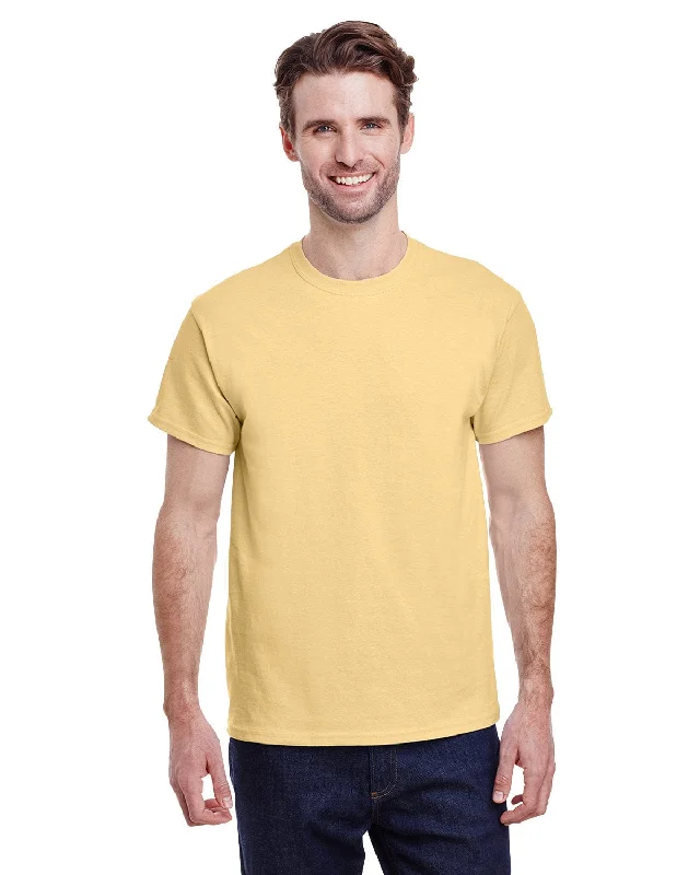 Gildan Heavy Cotton T-Shirt | Yellow Haze Fitted T-Shirt Seamless Stretchy