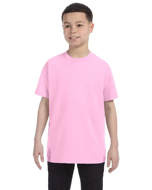 Gildan Youth Lightweight 100% Cotton T-Shirt | Light Pink Chenille Blend Fleece Blend Nylon Blend