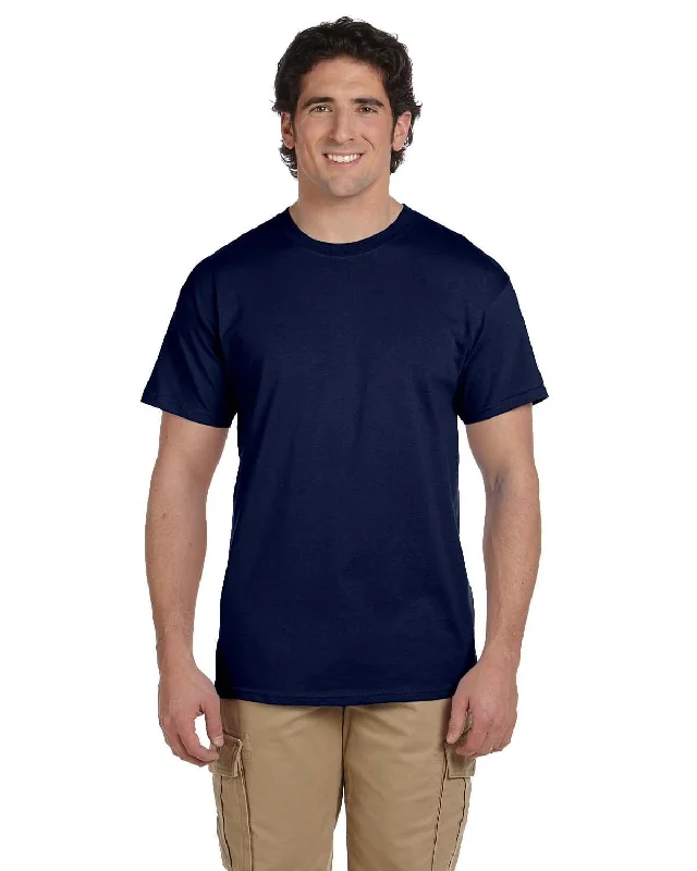 Hanes ComfortBlend 50/50 T-Shirt | Navy Iron Safe Non-Iron Wrinkle Free
