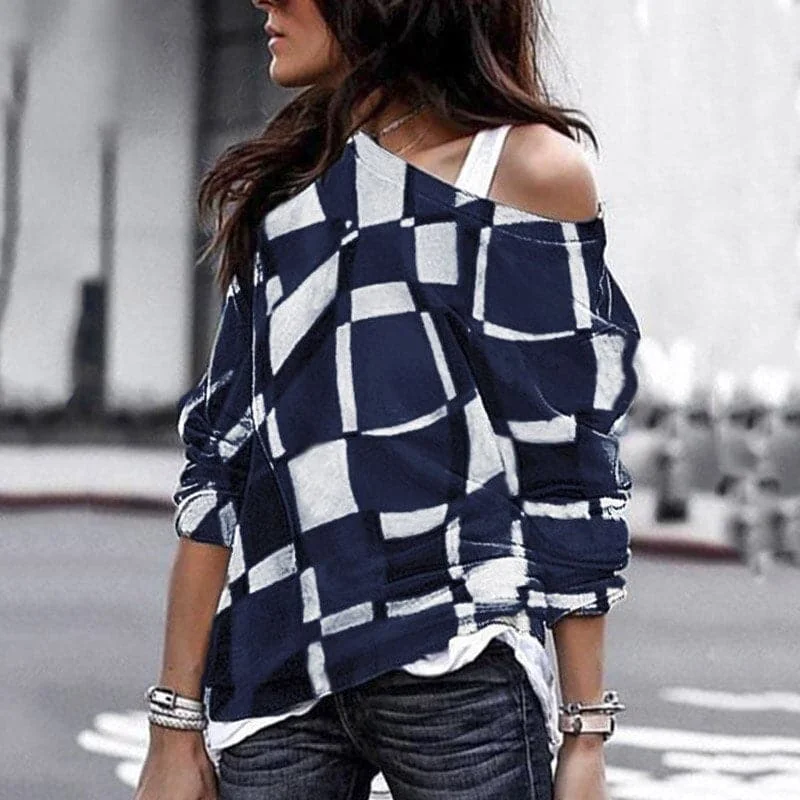 DressBetty - Loose Retro Fashion Sexy T-Shirt Zippered Front Buttoned Front Snap Front