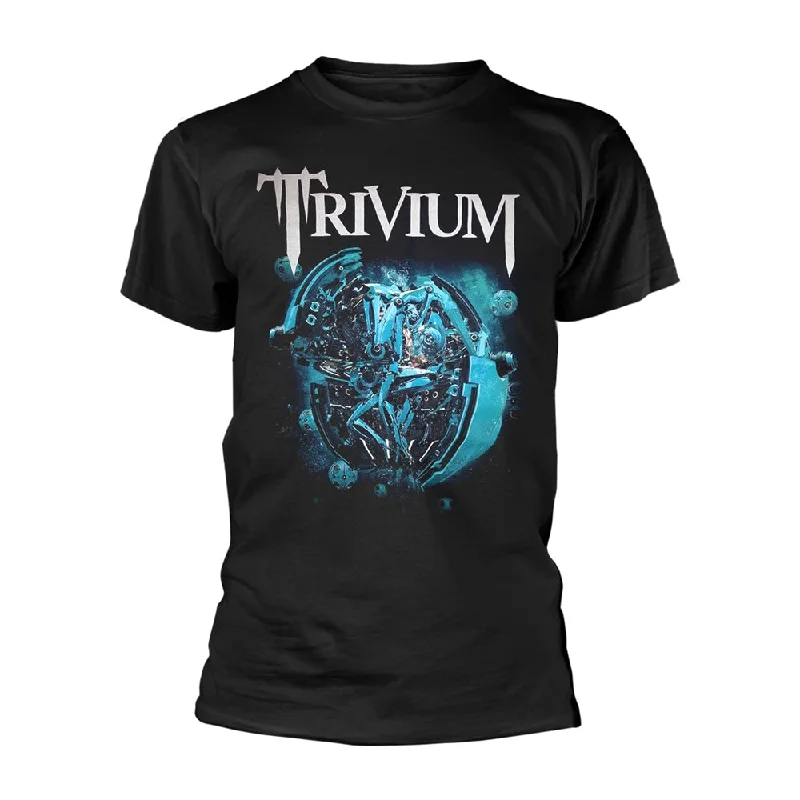 Trivium Unisex T-shirt: Orb Striped Floral Plaid