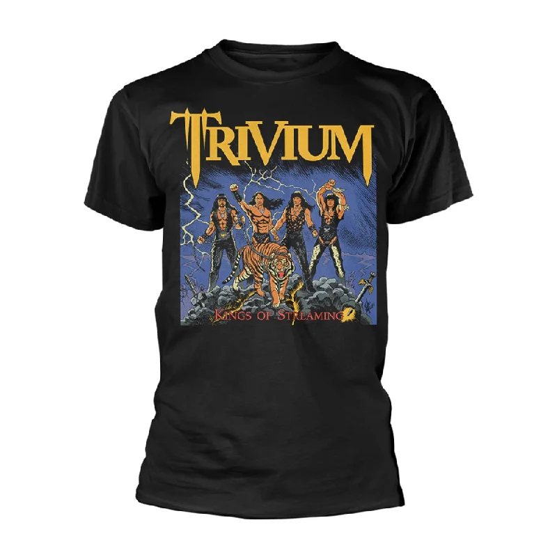 Trivium Unisex T-shirt: Kings Of Streaming Front Pockets Side Pockets Patch Pockets
