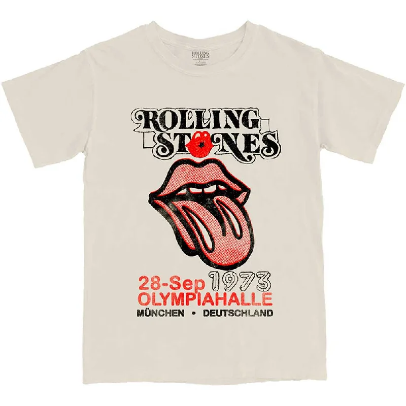 The Rolling Stones | Official Band T-Shirt | Munich '73 Jersey Fabric Tulle Fabric Batik Fabric