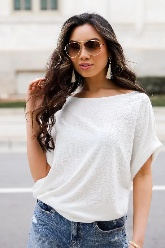 FINAL SALE - Sydney Knit Tee - DU DEAL Anti-Shrink Durable Soft