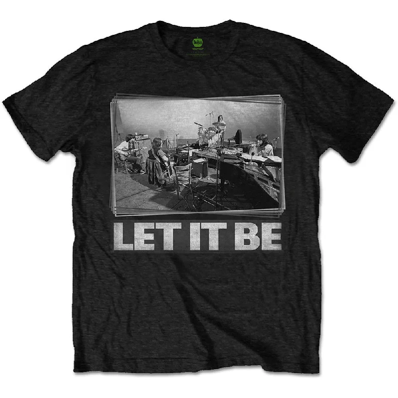 The Beatles | Official Band T-Shirt | Let It Be Studio Chenille Blend Fleece Blend Nylon Blend