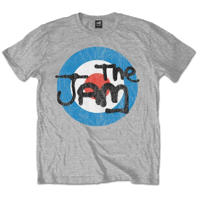 The Jam | Official Band T-Shirt | Vintage Logo Houndstooth Herringbone Solid