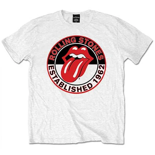 The Rolling Stones | Official Band T-Shirt | Est. 1962 Basic T-Shirt Crew Neck Short Sleeve