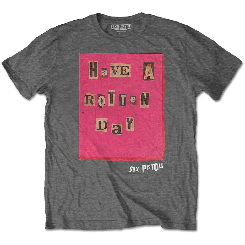 The Sex Pistols | Official Band T-Shirt | Rotten Day Striped Floral Plaid