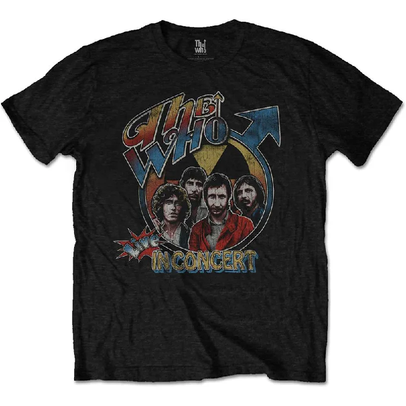 The Who | Official Band T-Shirt | Live in Concert Rayon Fabric Velvet Fabric Corduroy Fabric