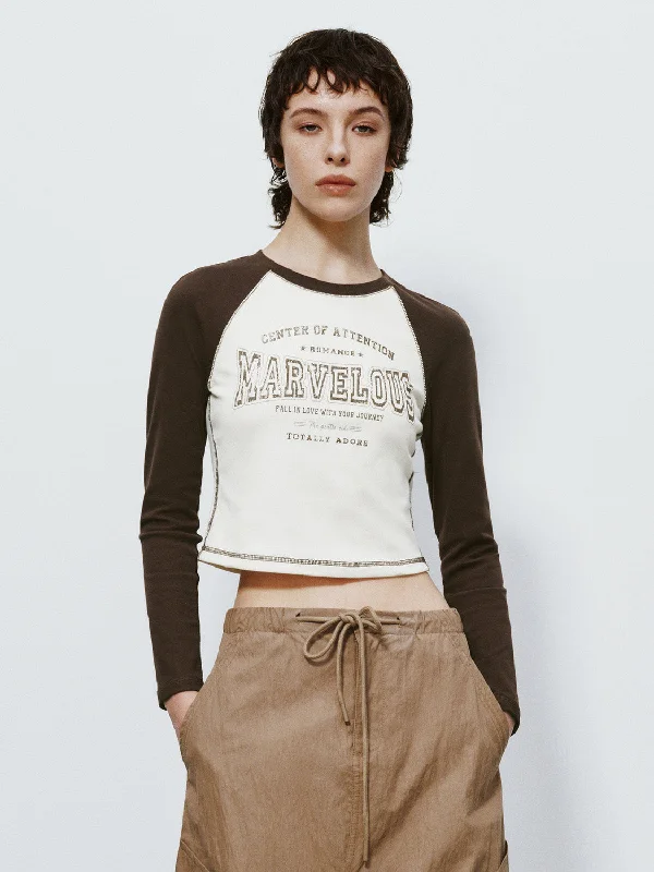 Printed Crew Neck Skinny T-Shirt Zippered Front Buttoned Front Snap Front