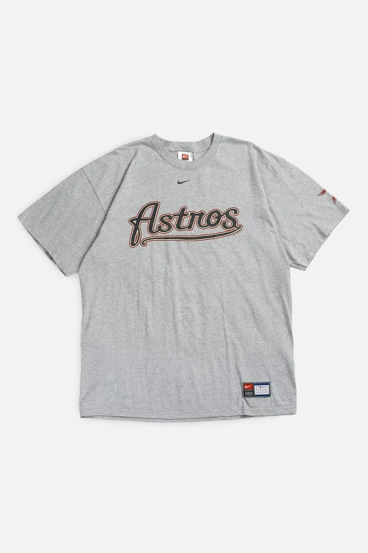 Vintage Houston Astros MLB Tee - L Print Jacquard Patchwork