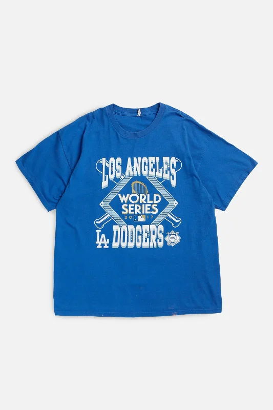 Vintage LA Dodgers MLB Tee - XL Mesh Fabric Canvas Fabric Denim Fabric
