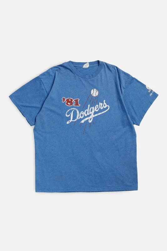 Vintage LA Dodgers MLB Tee - XL Front Pockets Side Pockets Patch Pockets