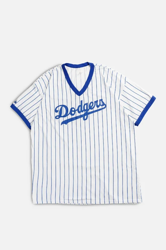 Vintage LA Dodgers MLB Tee - XXL Zippered Front Buttoned Front Snap Front