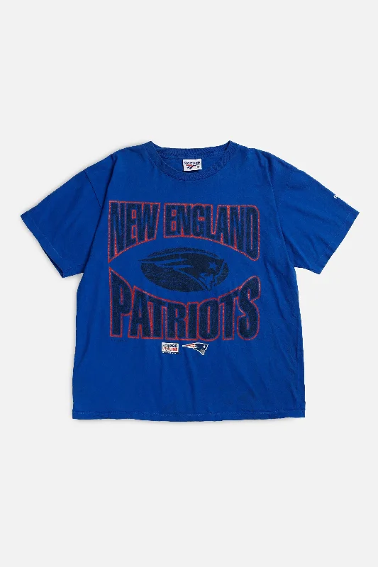 Vintage New England Patriots NFL Tee - XL Chenille Blend Fleece Blend Nylon Blend