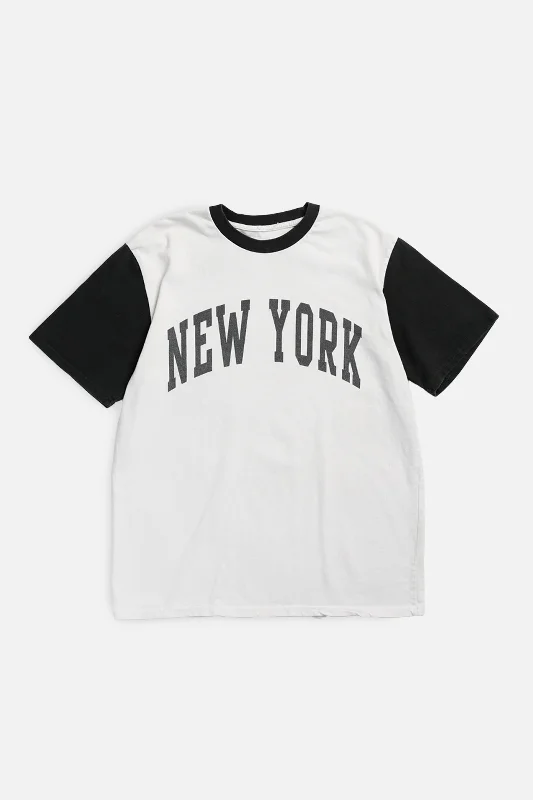 Vintage New York Tee - L Oversized T-Shirt Spandex breathable