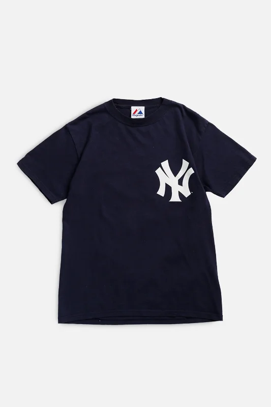 Vintage NY Yankees MLB Tee - S Chenille Fabric Brocade Fabric Lace Fabric
