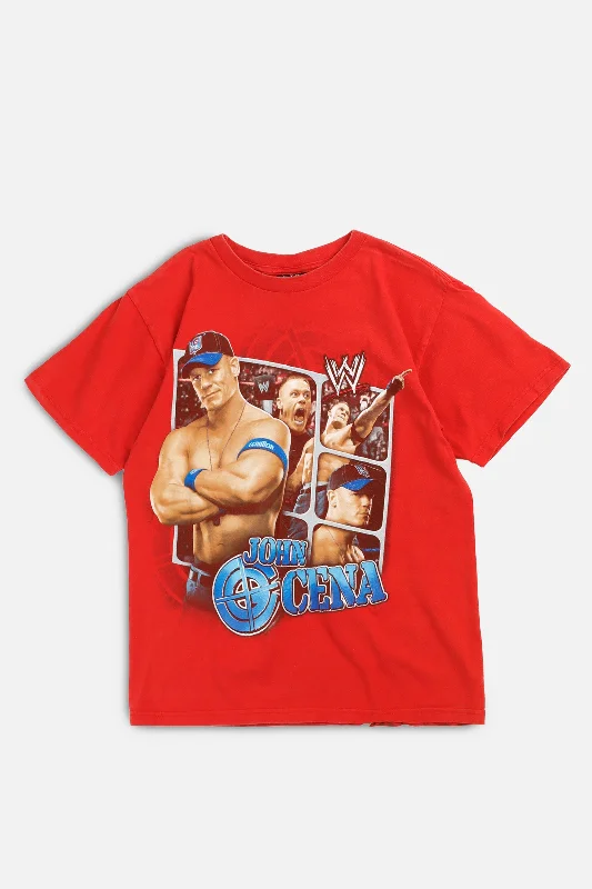 Vintage WWE John Cena Tee - Women's XS Thin T-Shirt Open Front Quick Dry