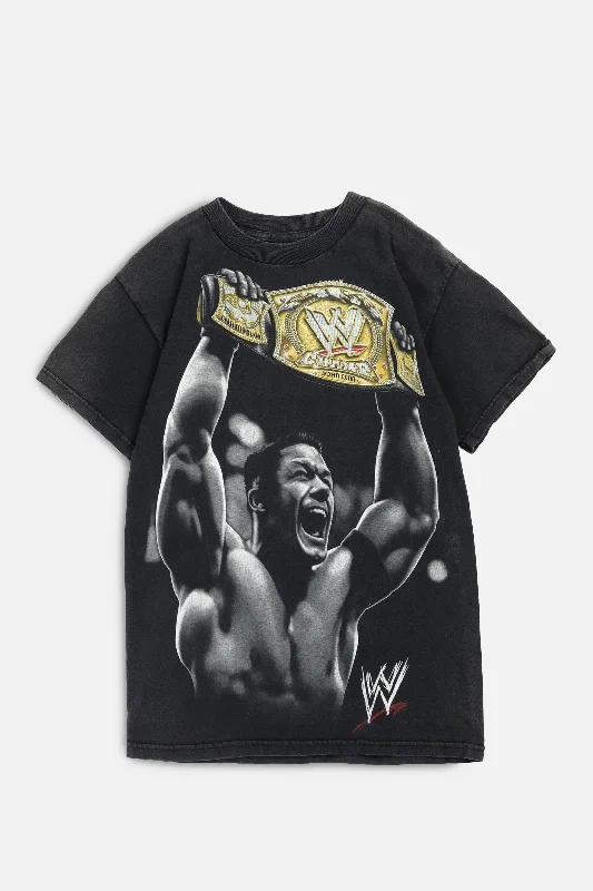 Vintage WWE John Cena Tee - XS Zippered Buttoned Snapped