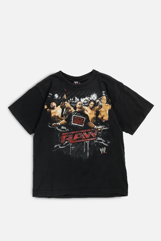 Vintage WWE Raw Tee - Women's M Print Jacquard Patchwork