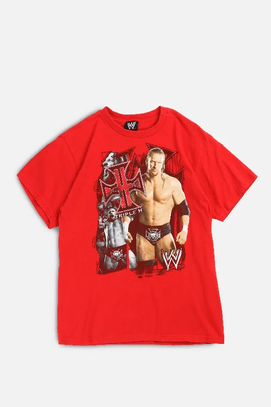 Vintage WWE Triple H Tee - Women's XS Thin T-Shirt Open Front Quick Dry