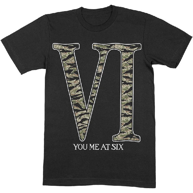 You Me At Six Unisex T-Shirt Camo VI Anti-Pilling Machine Wash Handmade
