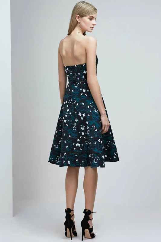 Night Dance Midi Dress Black Stylish High-Waisted Midi Dress