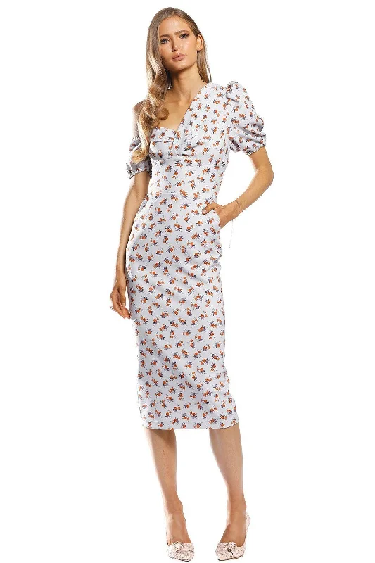 Curtsey Asymmetry Midi Dress Fashionable Fitted Midi Dress