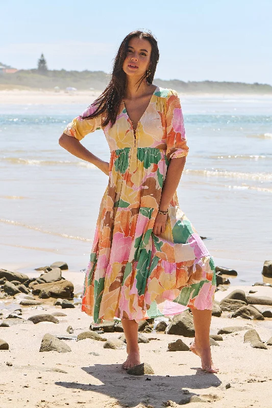 Eve Midi Dress - Tallulah Stylish Button-Down Midi Dress