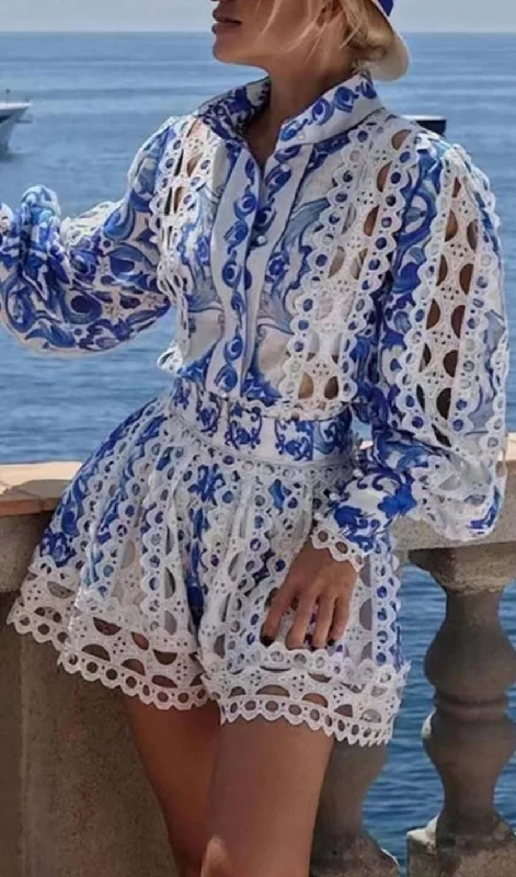 FLORAL PRINTED LONG SLEEVE MIDI DRESS Comfortable Floral Print Midi Dress