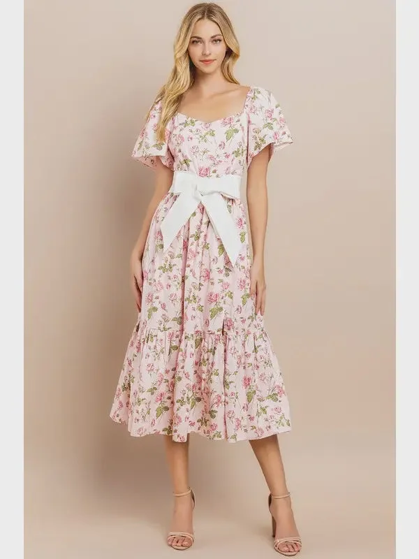 Full Of Sunshine Midi Dress Stylish Tiered Midi Dress