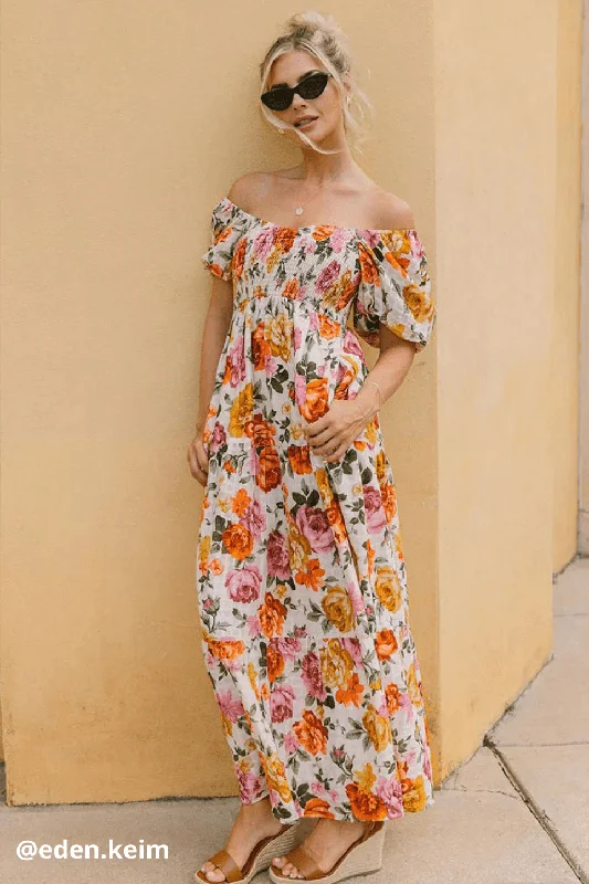 Joanna Midi Dress Trendy Flared Sleeve Midi Dress