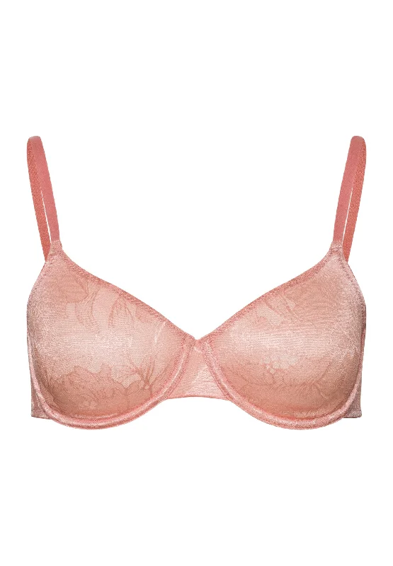 Tina Underwire Bra | Mocha Powder 70926-2305 Elegant Lace Bralette